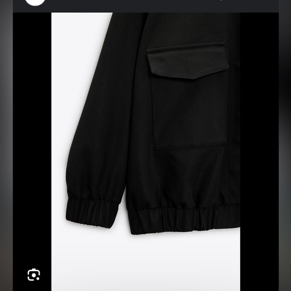 Zara long patch bomber jacket - Picture 6 of 8